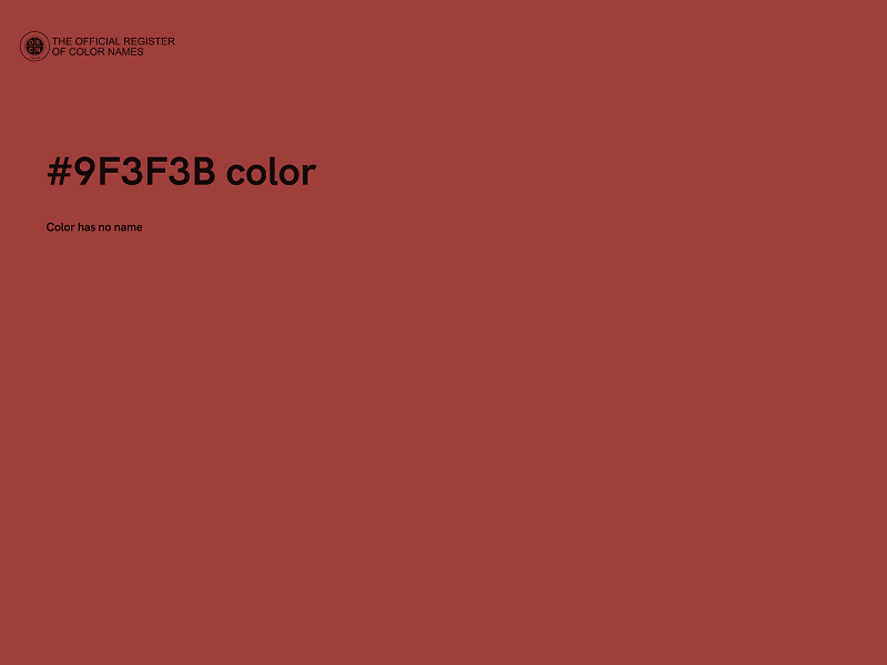 #9F3F3B color image