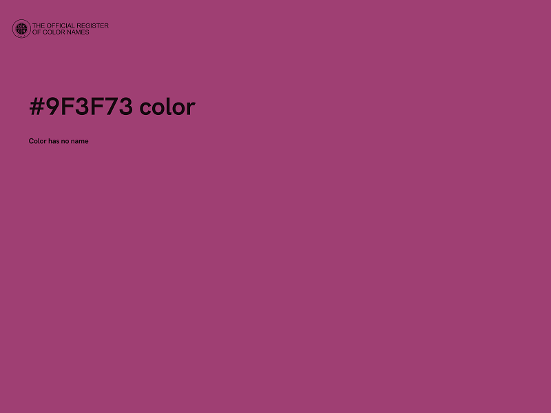 #9F3F73 color image