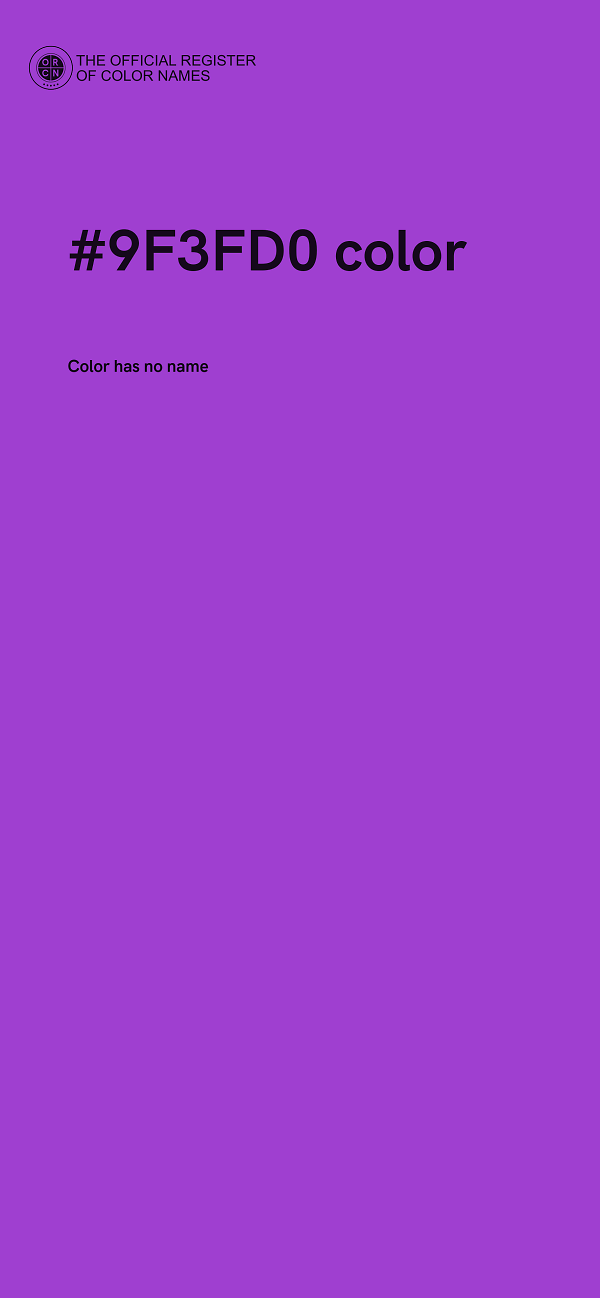 #9F3FD0 color image