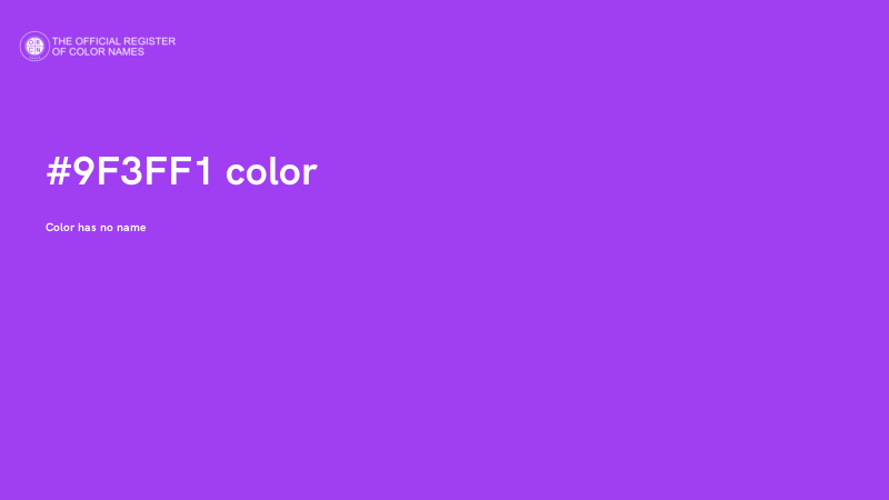 #9F3FF1 color image