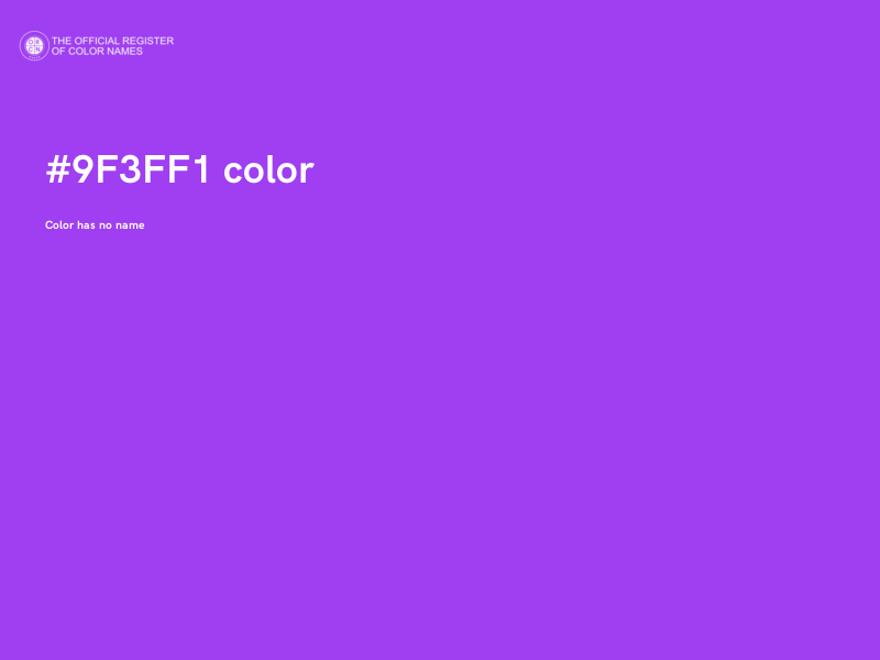 #9F3FF1 color image