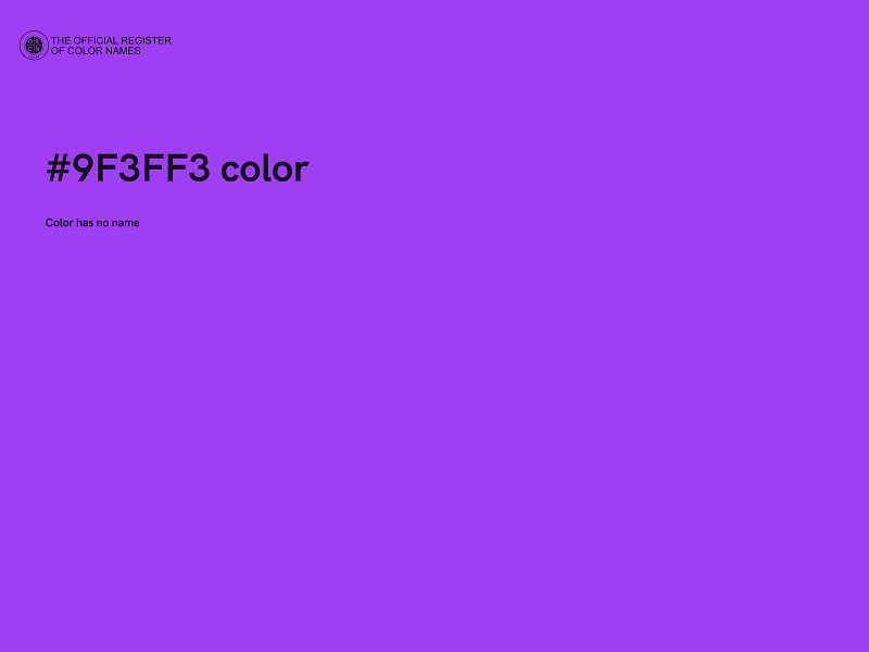 #9F3FF3 color image