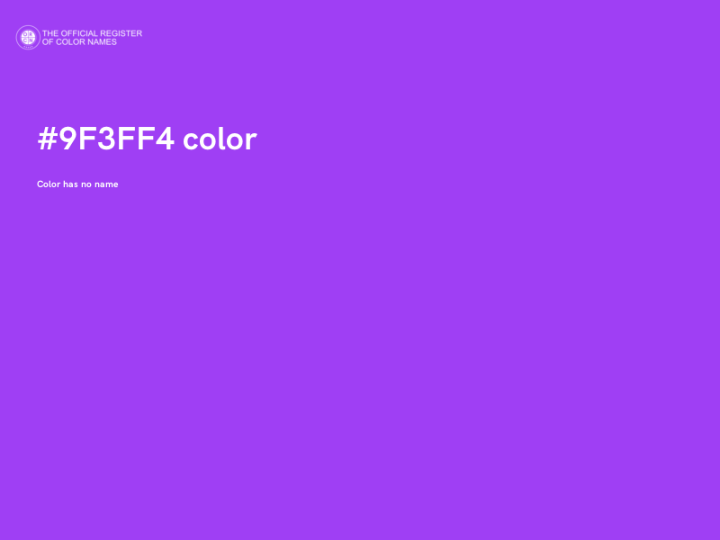 #9F3FF4 color image