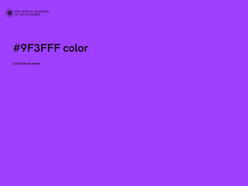 #9F3FFF color image