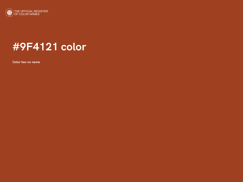 #9F4121 color image