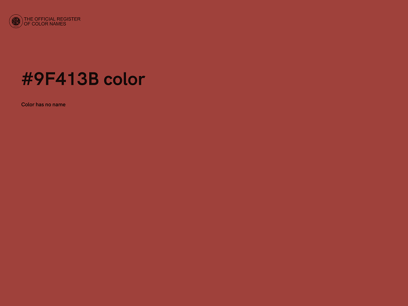 #9F413B color image