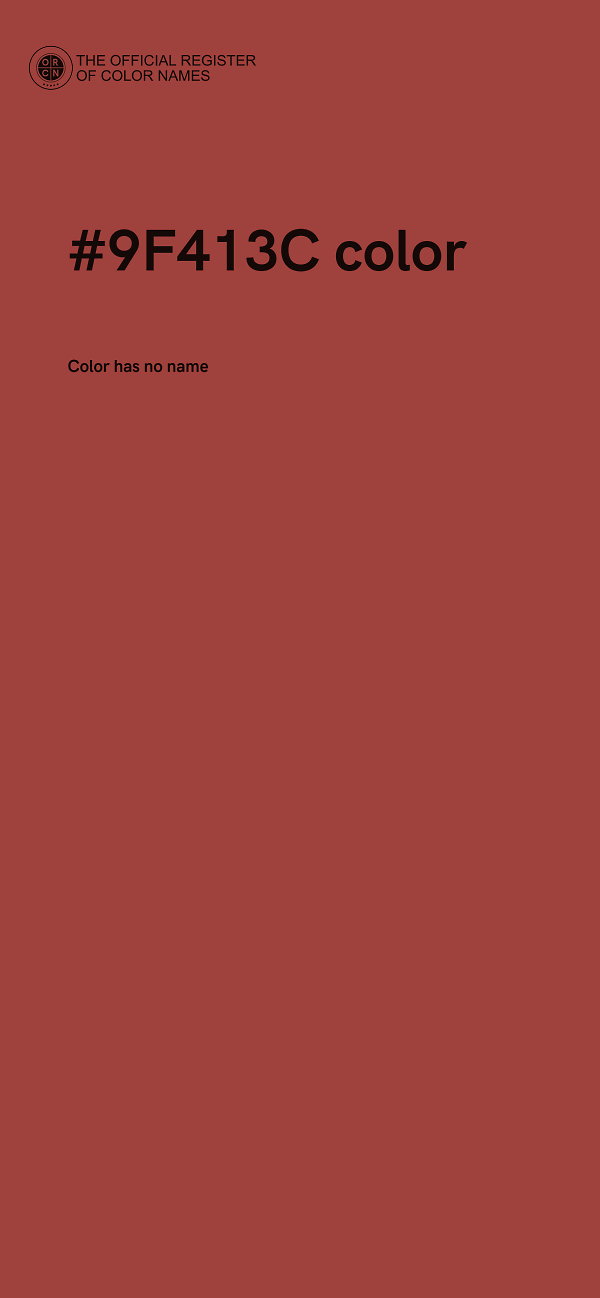 #9F413C color image