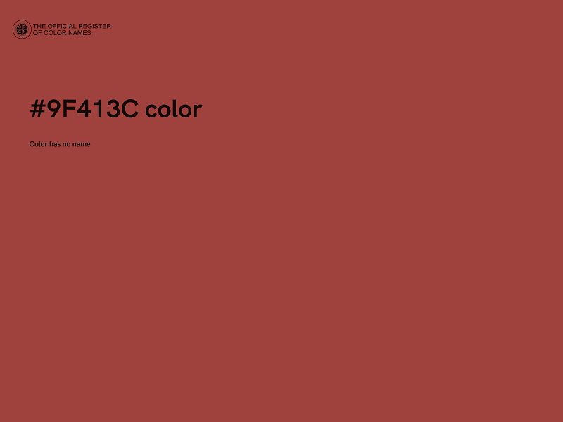 #9F413C color image