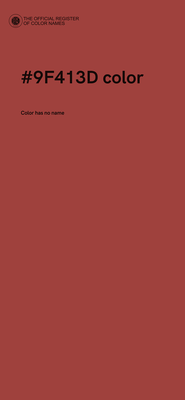 #9F413D color image