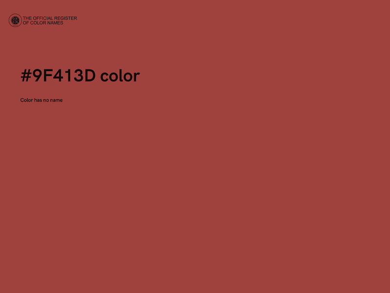 #9F413D color image