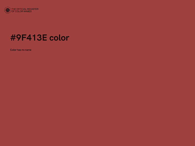 #9F413E color image