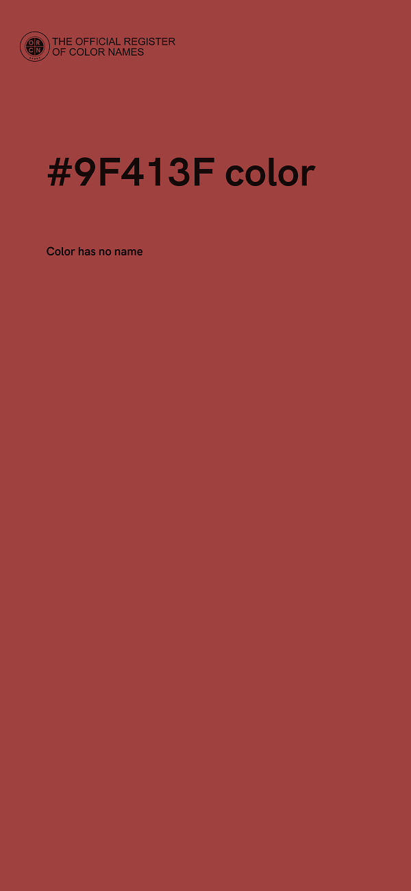 #9F413F color image