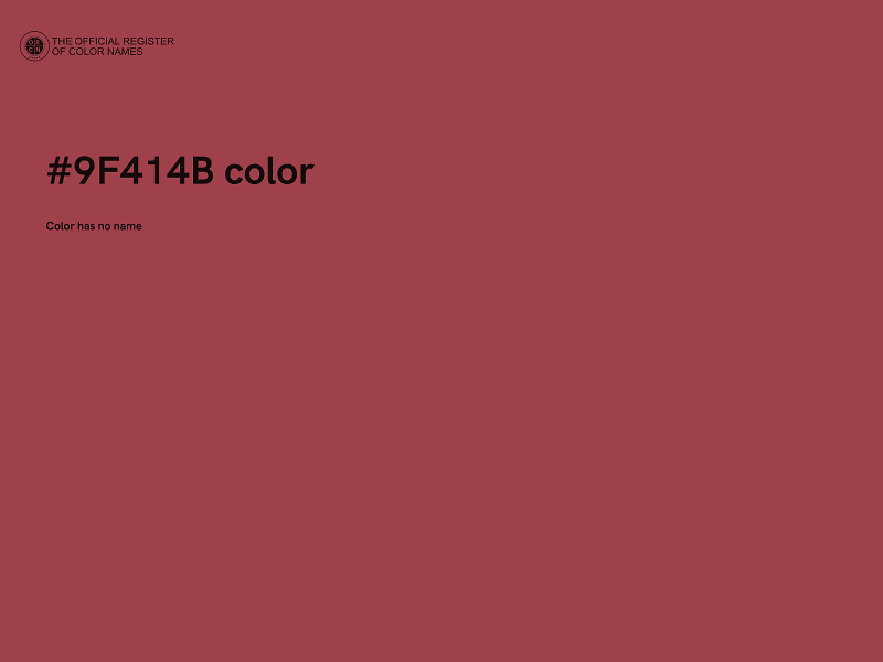 #9F414B color image