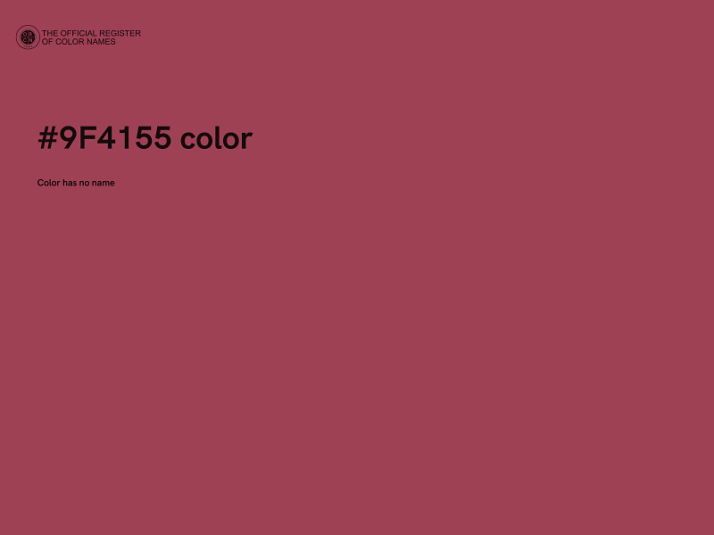 #9F4155 color image