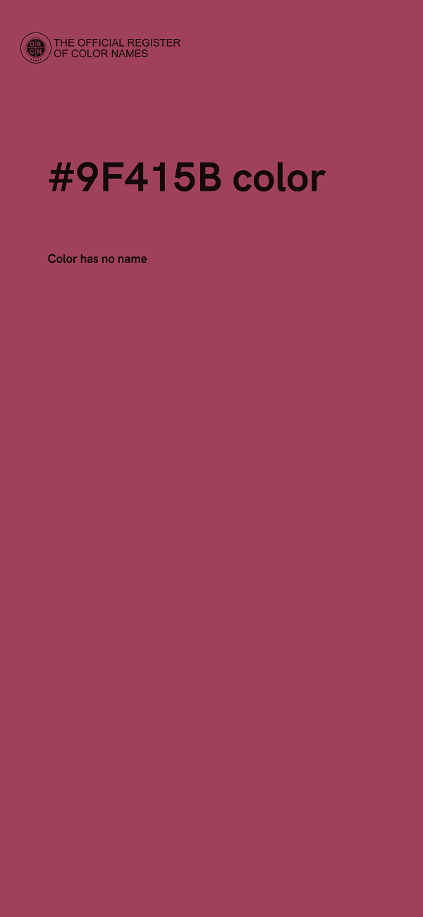 #9F415B color image