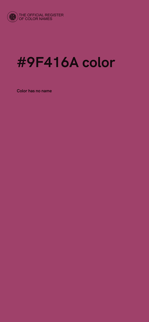 #9F416A color image