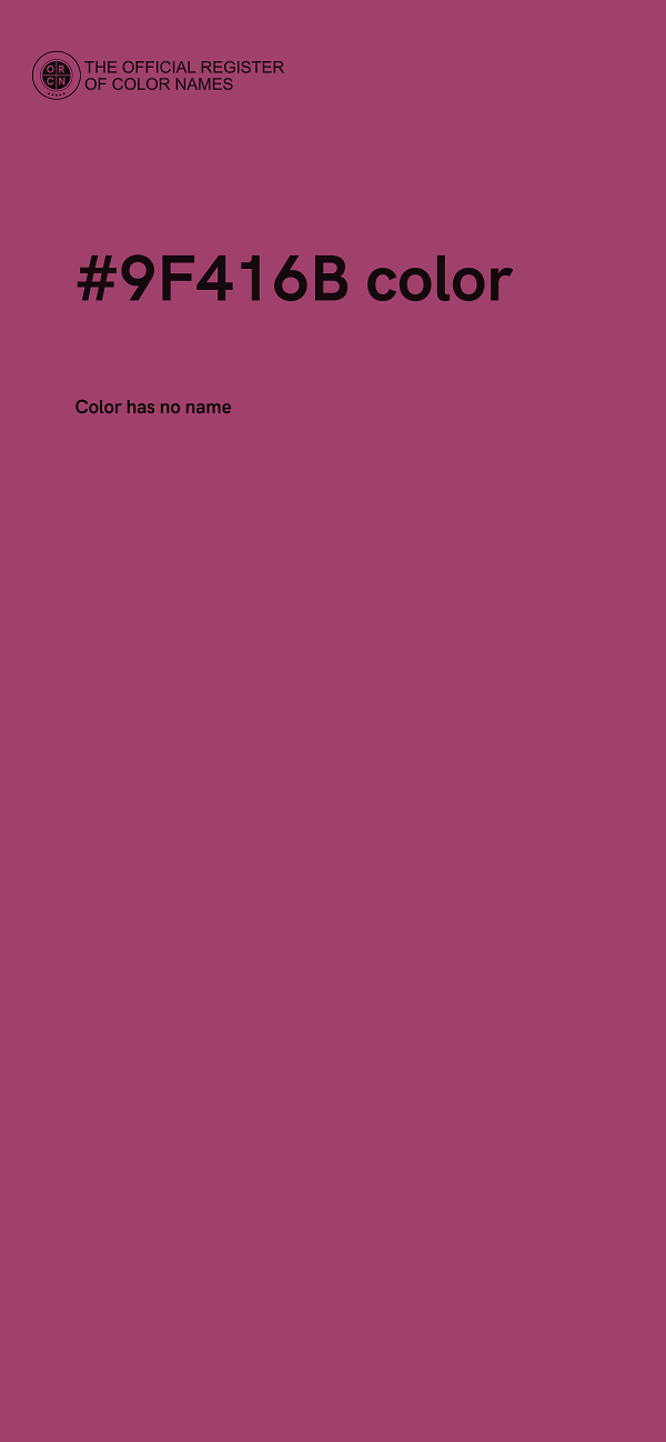 #9F416B color image