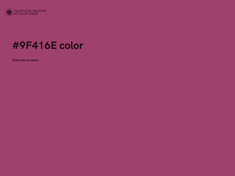 #9F416E color image