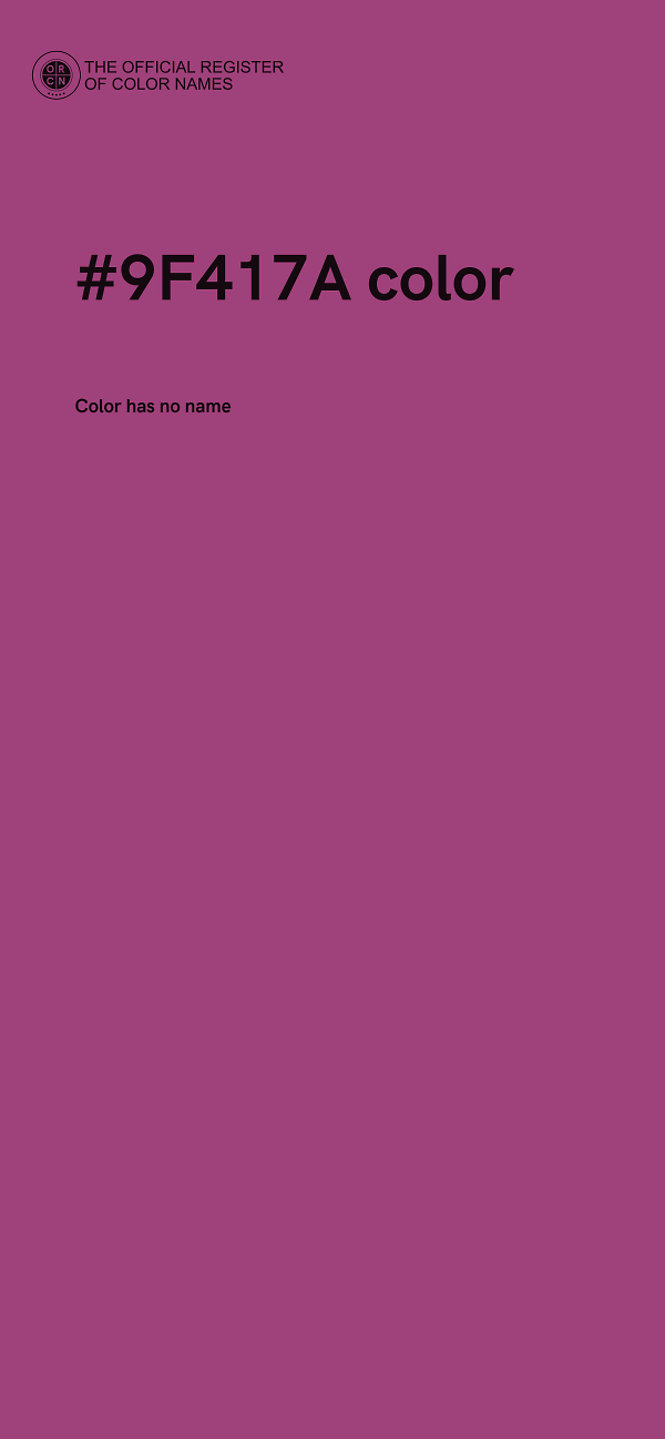 #9F417A color image