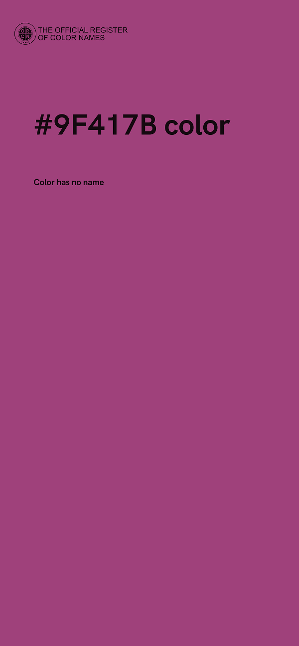 #9F417B color image