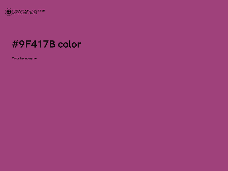 #9F417B color image