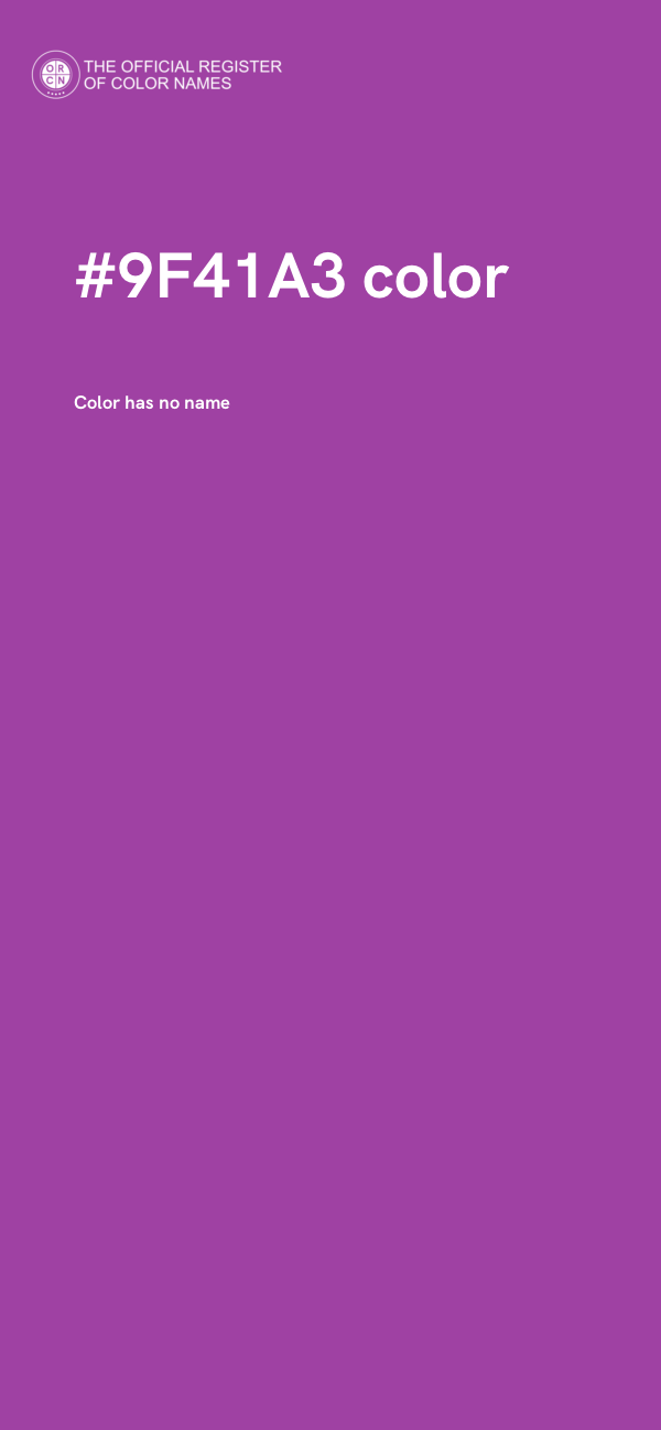 #9F41A3 color image