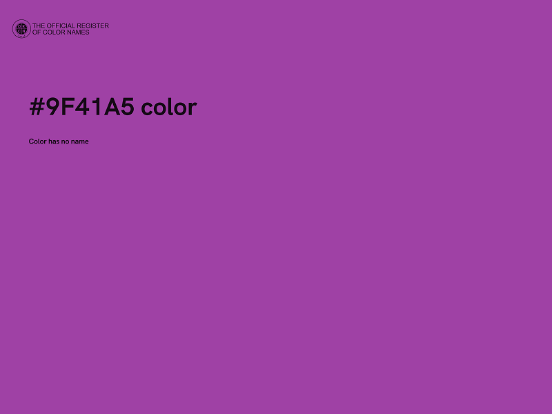 #9F41A5 color image