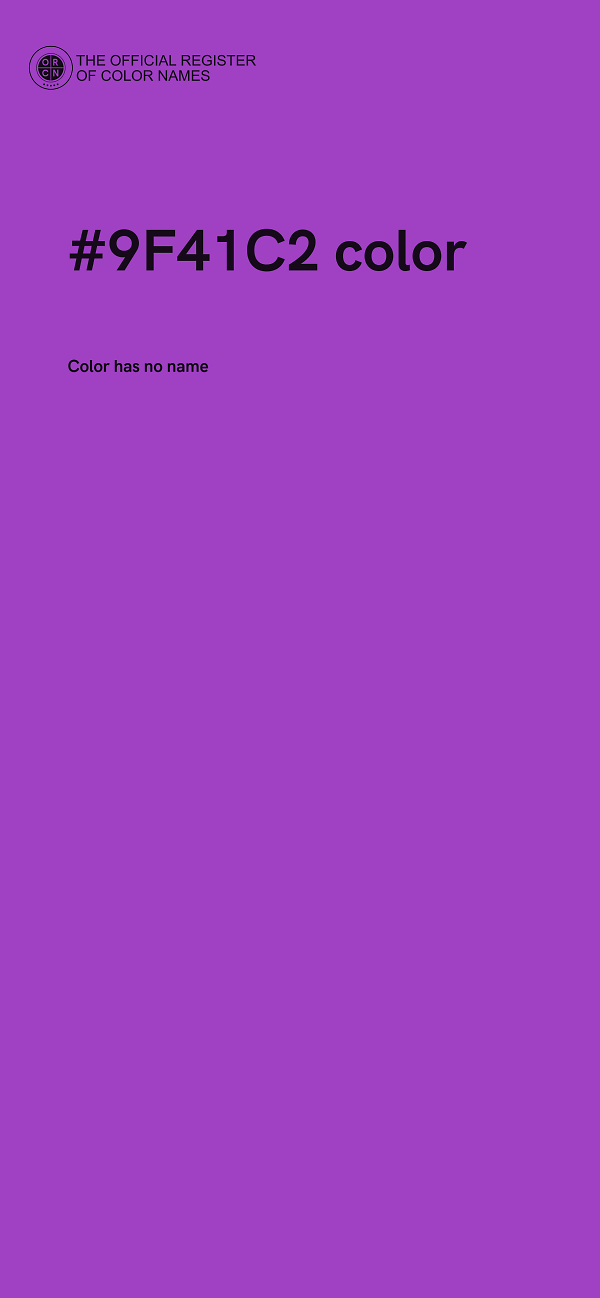 #9F41C2 color image