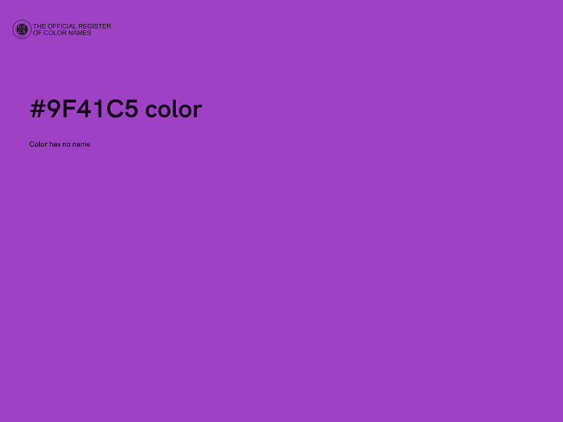 #9F41C5 color image