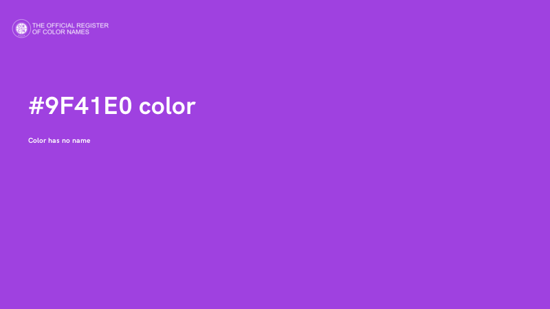 #9F41E0 color image