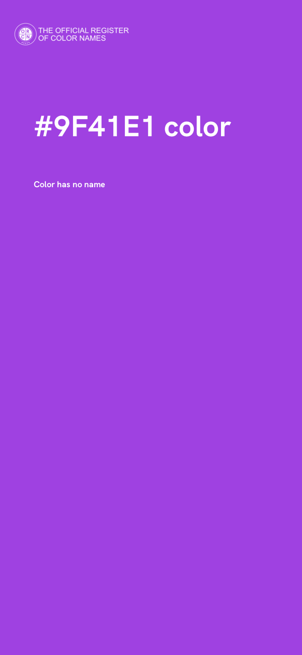 #9F41E1 color image