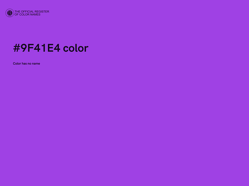 #9F41E4 color image