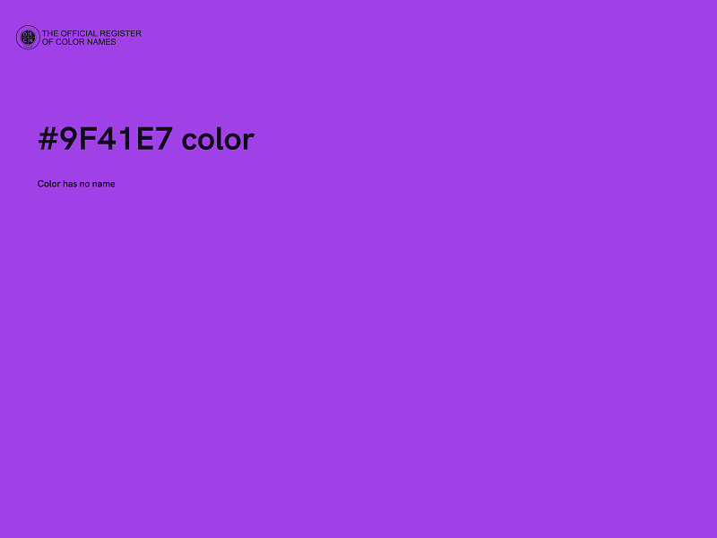 #9F41E7 color image