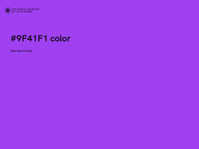 #9F41F1 color image