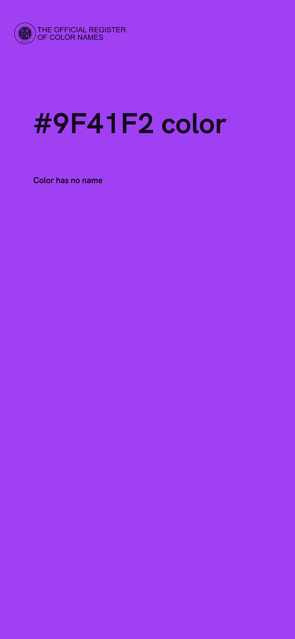#9F41F2 color image