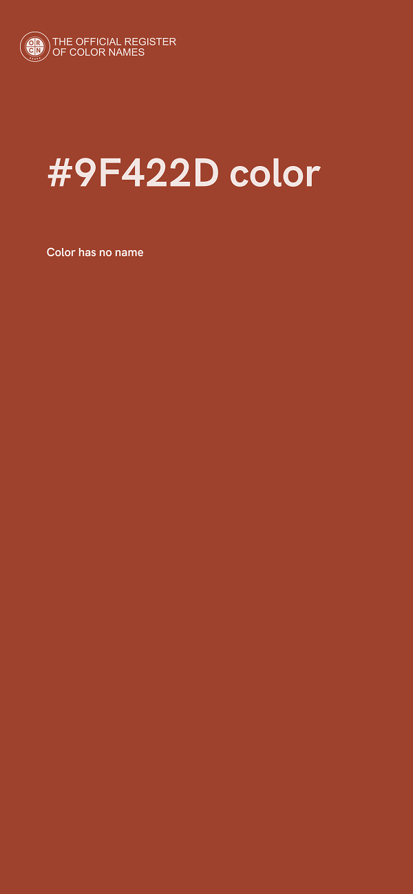 #9F422D color image