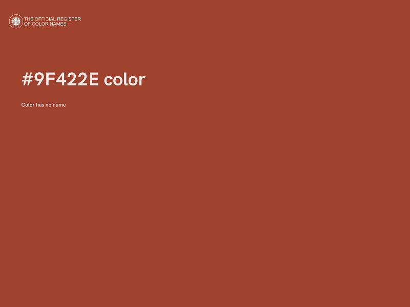 #9F422E color image