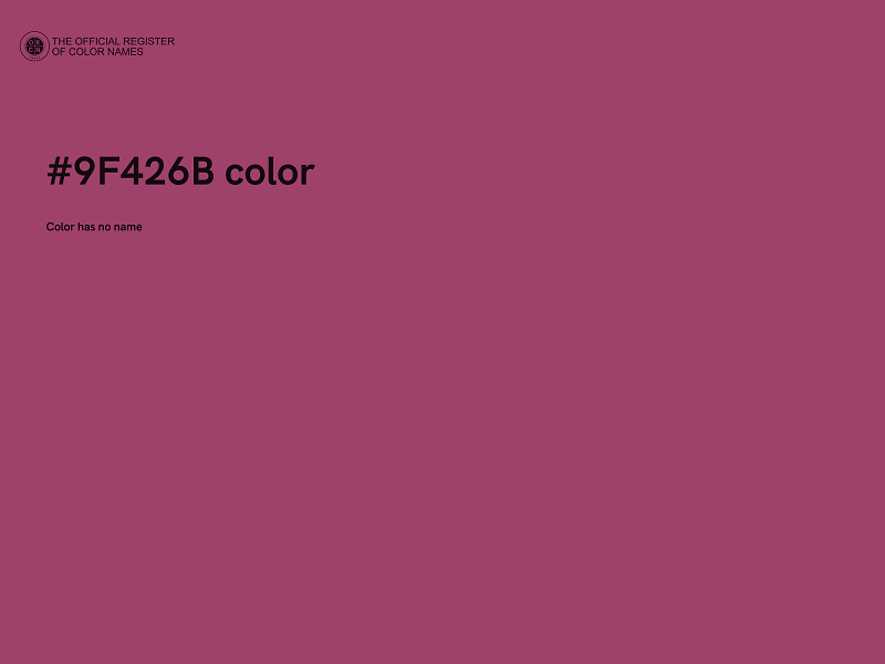 #9F426B color image