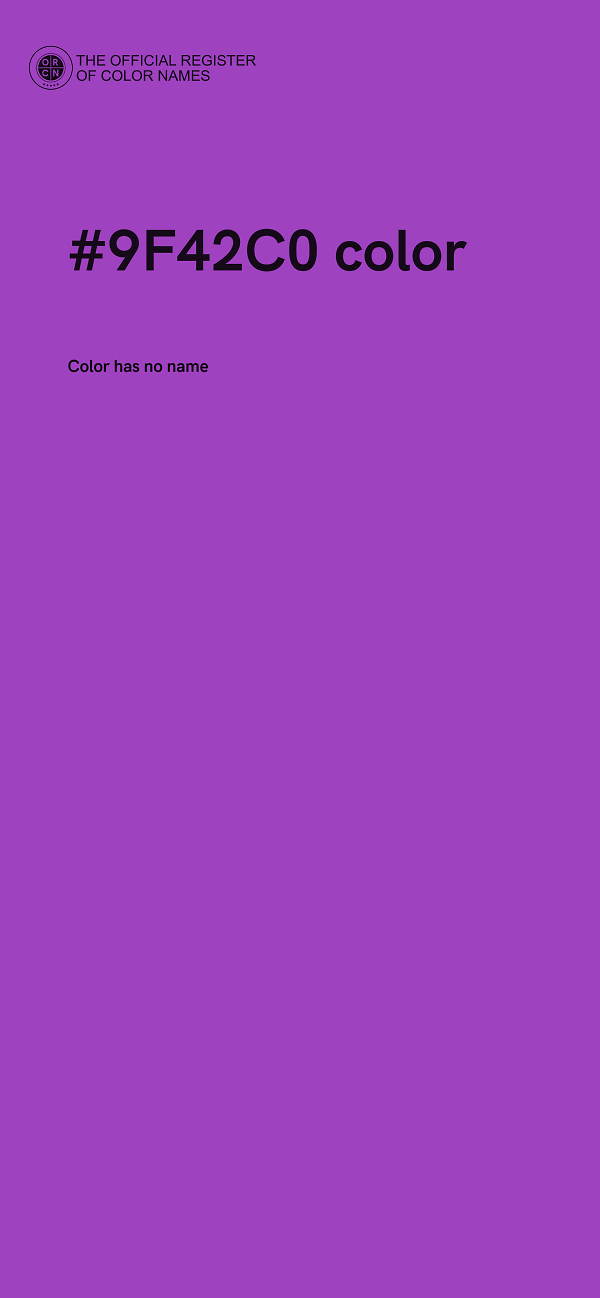 #9F42C0 color image