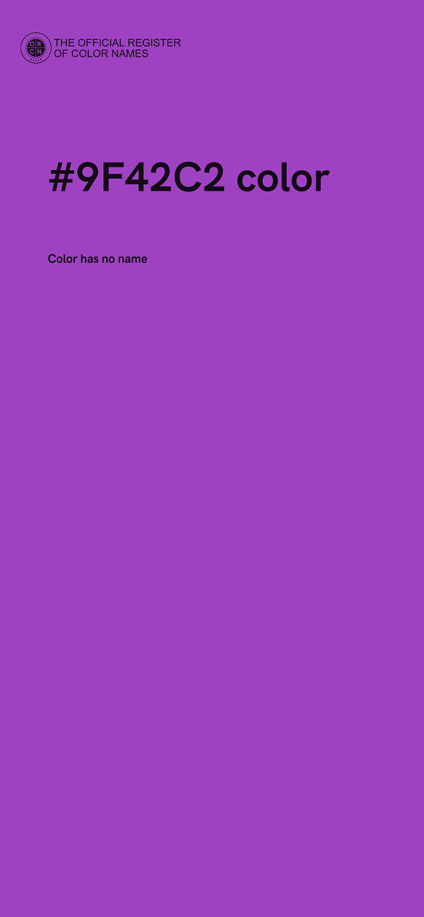 #9F42C2 color image