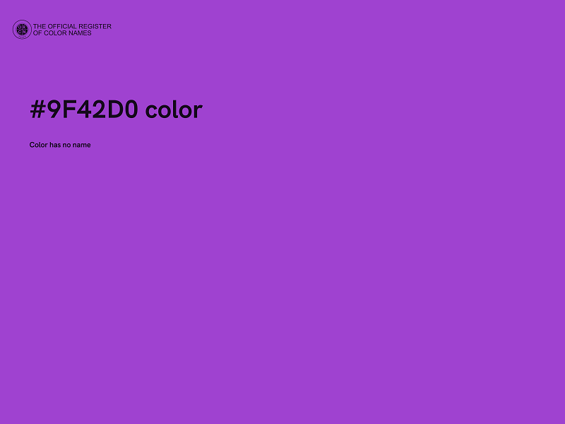 #9F42D0 color image