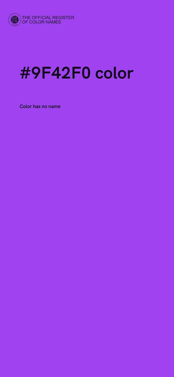 #9F42F0 color image