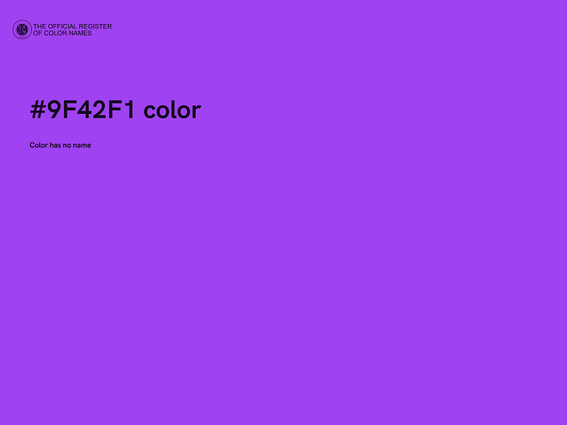 #9F42F1 color image