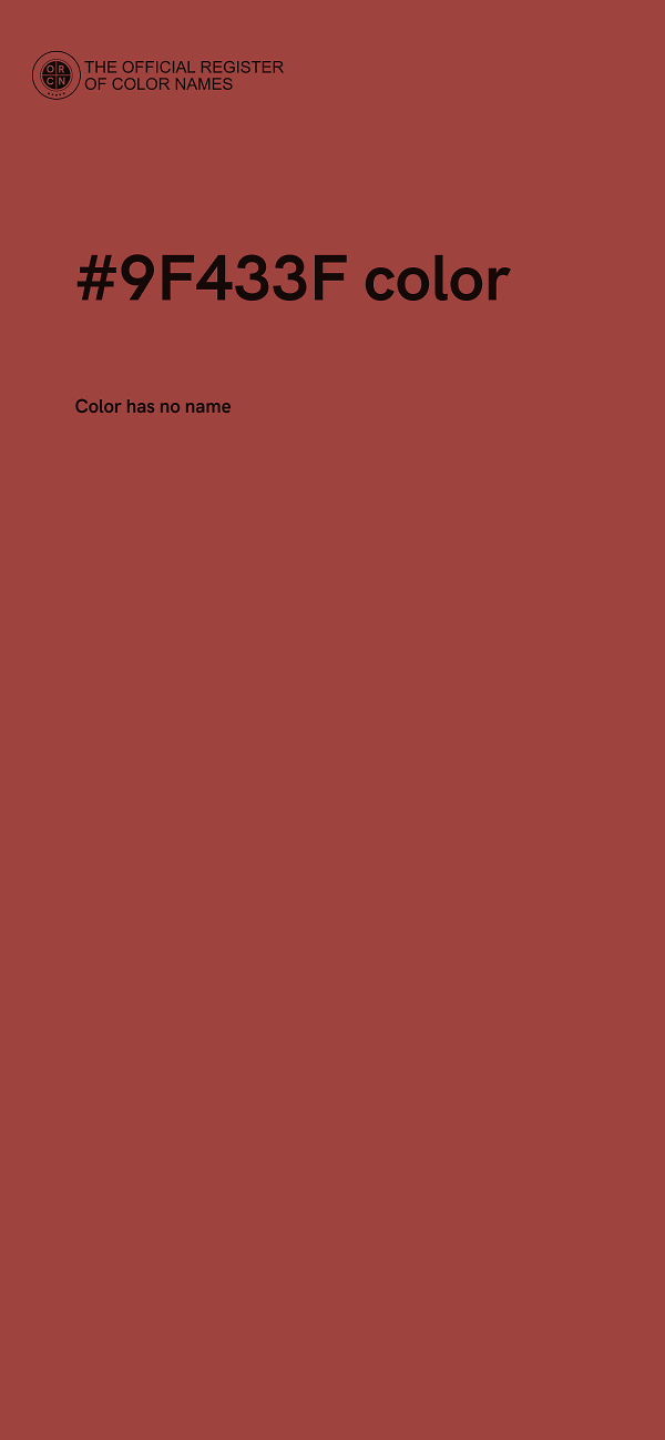 #9F433F color image