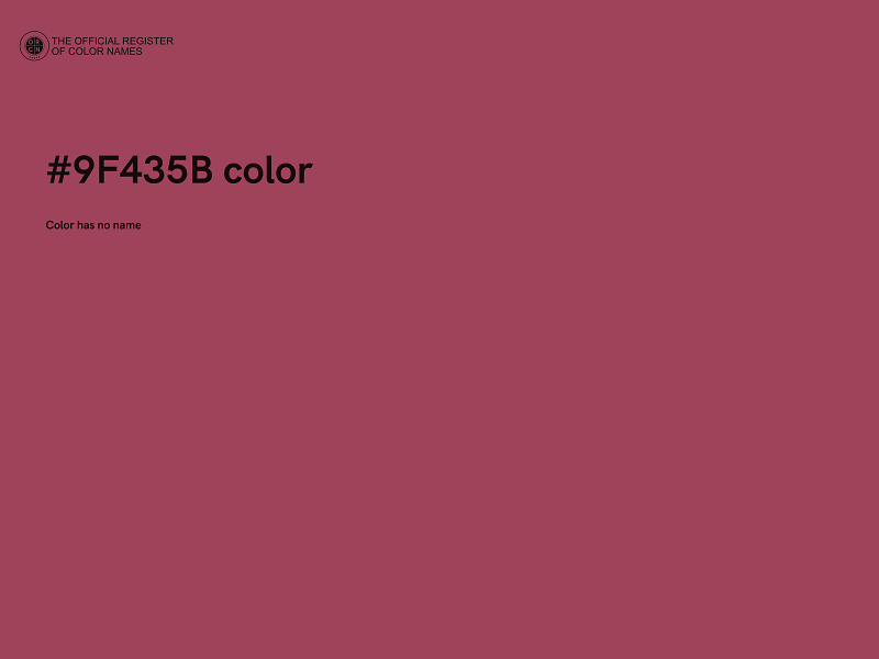 #9F435B color image