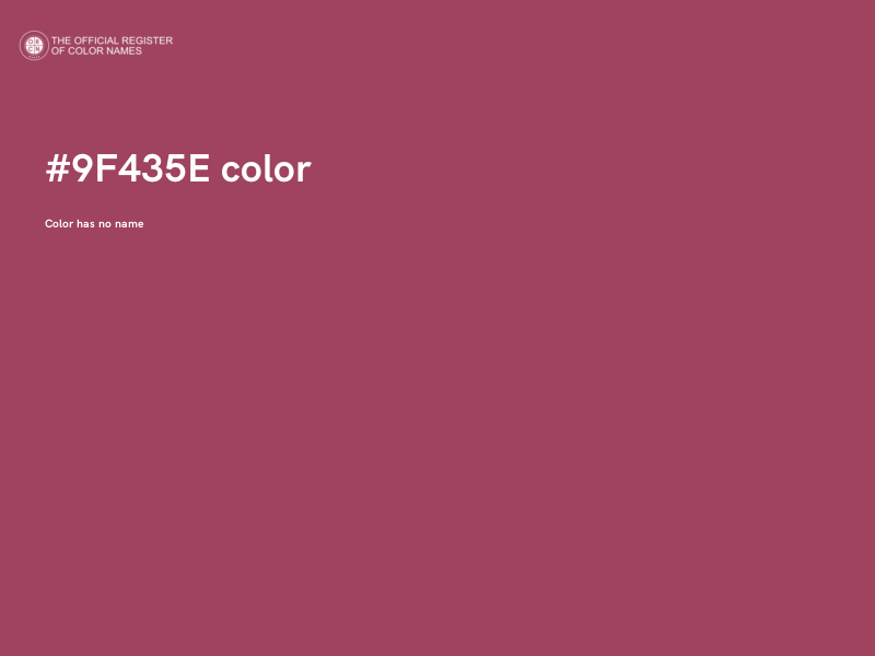 #9F435E color image