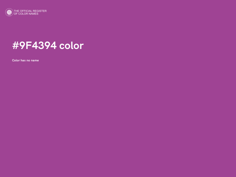 #9F4394 color image