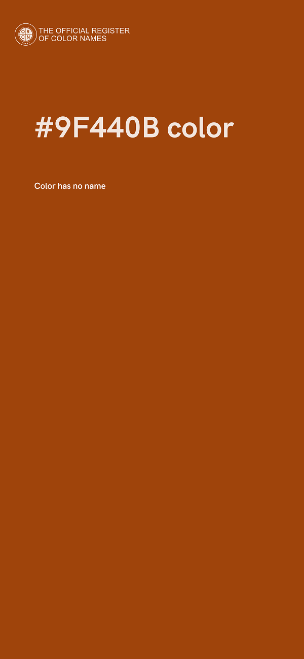 #9F440B color image