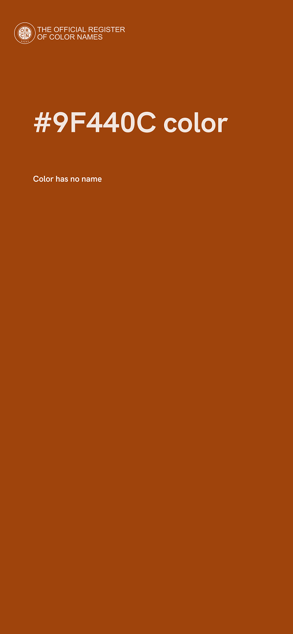 #9F440C color image
