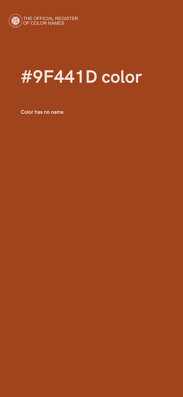 #9F441D color image